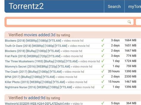 Torrentz2 Search Engine.